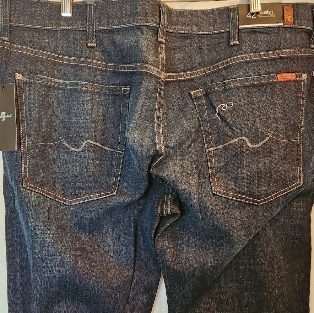 7 For All Mankind Austyn Jeans - Dark Blue size 42 - Picture 6 of 12
